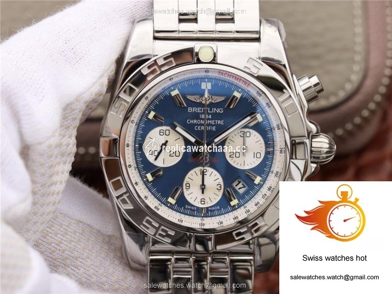 Breitling Chronomat 44MM AB011012/C788/435X/A20BA.1 GF Factory Blue Dial 1 Breitling Chronomat 44MM AB011012/C788/435X/A20BA.1 GF Factory Blue Dial 1