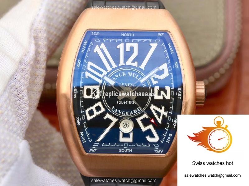 Franck Muller Vanguard V45-02 18K Rose Gold Black Dial 1 Franck Muller Vanguard V45-02 18K Rose Gold Black Dial 1