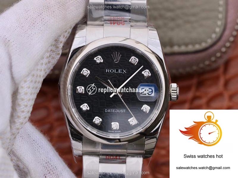 Rolex Datejust 116200 36mm DJ Factory Black Dial 1 Rolex Datejust 116200 36mm DJ Factory Black Dial 1