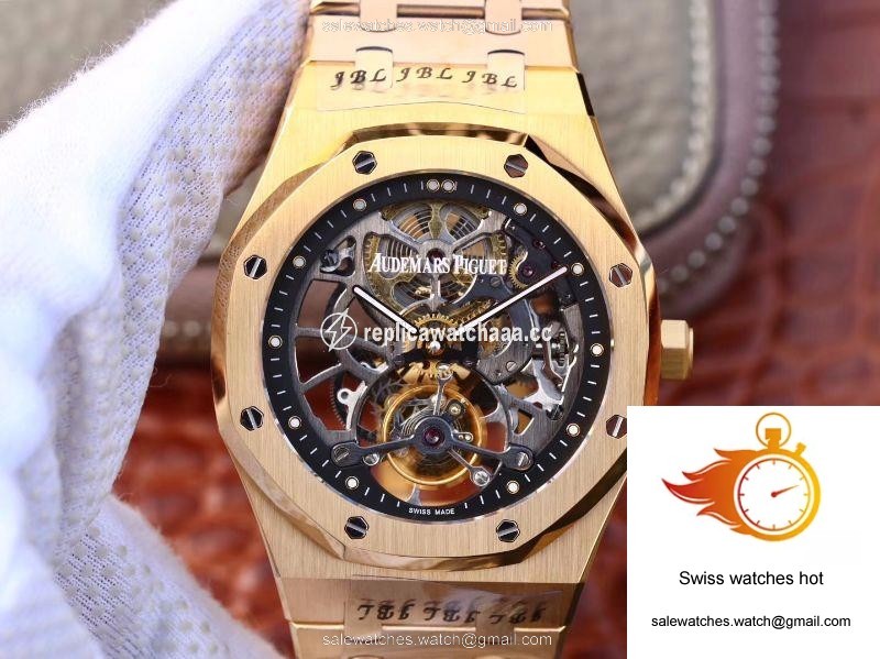 Audemars Piguet Royal Oak Offshore Diver Tourbillon 15407OR.OO.1220ST.01 JF Factory Skeleton Dial 1 Audemars Piguet Royal Oak Offshore Diver Tourbillon 15407OR.OO.1220ST.01 JF Factory Skeleton Dial 1