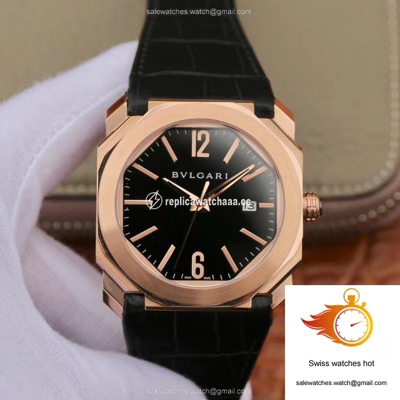 Bvlgari Octo Solotempo 102485 BG041BBSPGVD Black Dial 1 Bvlgari Octo Solotempo 102485 BG041BBSPGVD Black Dial 1