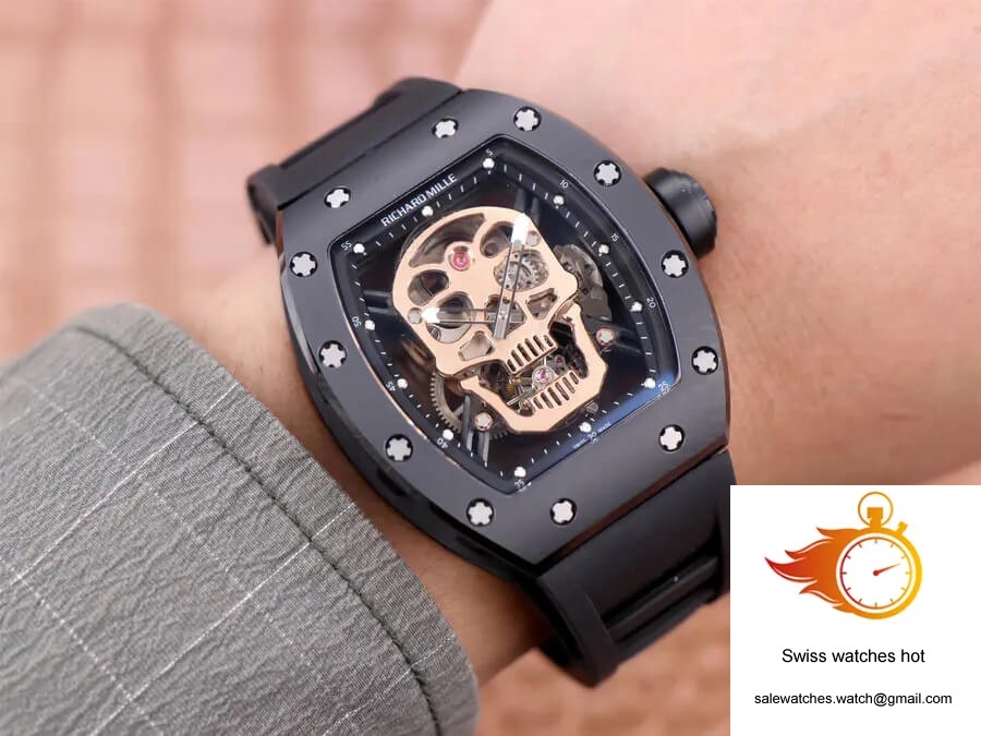 Richard Mille RM52-01 Tourbillon JB Factory Rose Gold Skull Dial 10 Richard Mille RM52-01 Tourbillon JB Factory Rose Gold Skull Dial 10