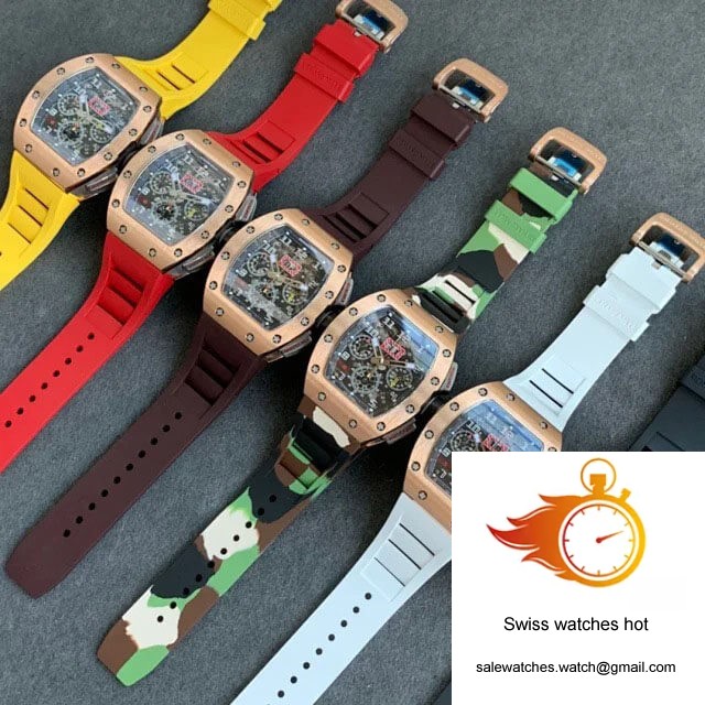 Richard Mille RM011 KV Factory Titanium Yellow Rubber Strap 10 Richard Mille RM011 KV Factory Titanium Yellow Rubber Strap 10