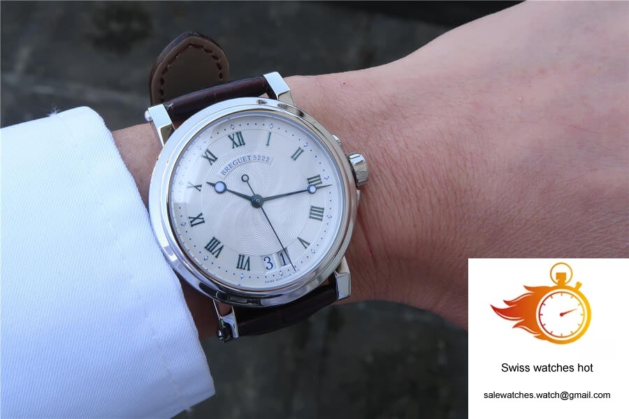 Breguet Marine 5817ST/12/5V8 White Dial Cowhide Strap 10 Breguet Marine 5817ST/12/5V8 White Dial Cowhide Strap 10