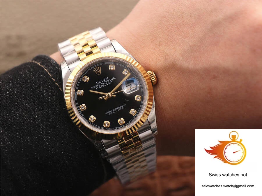 Rolex Datejust M126233-0021 EW Factory Diamond Black Dial 10 Rolex Datejust M126233-0021 EW Factory Diamond Black Dial 10