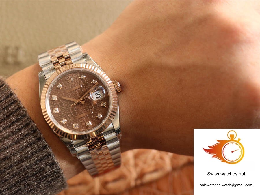Rolex Datejust M126231-0025 EW Factory Diamond Chocolate Color Dial 10 Rolex Datejust M126231-0025 EW Factory Diamond Chocolate Color Dial 10