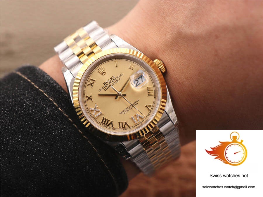 Rolex Datejust 126233 EW Factory Diamond Gold Dial 10 Rolex Datejust 126233 EW Factory Diamond Gold Dial 10