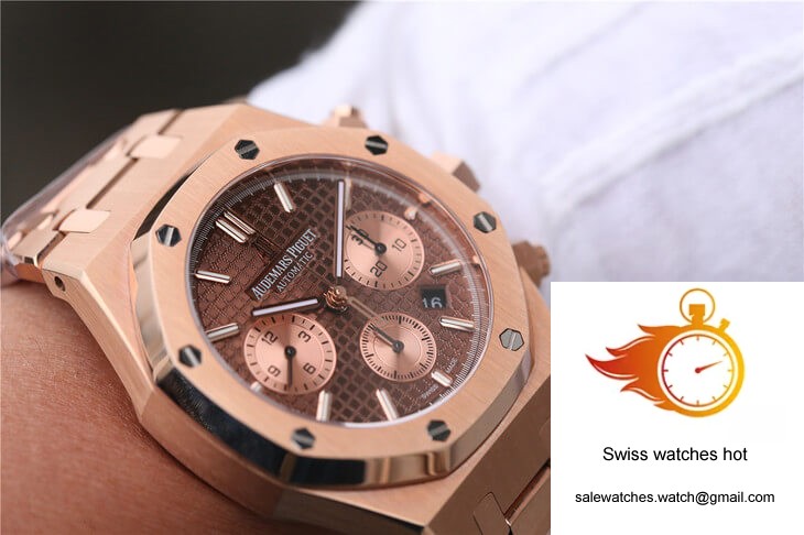 Audemars Piguet Royal Oak Chronograph 26331OR.OO.1220OR.02 OM Factory Brown Dial 10 Audemars Piguet Royal Oak Chronograph 26331OR.OO.1220OR.02 OM Factory Brown Dial 10