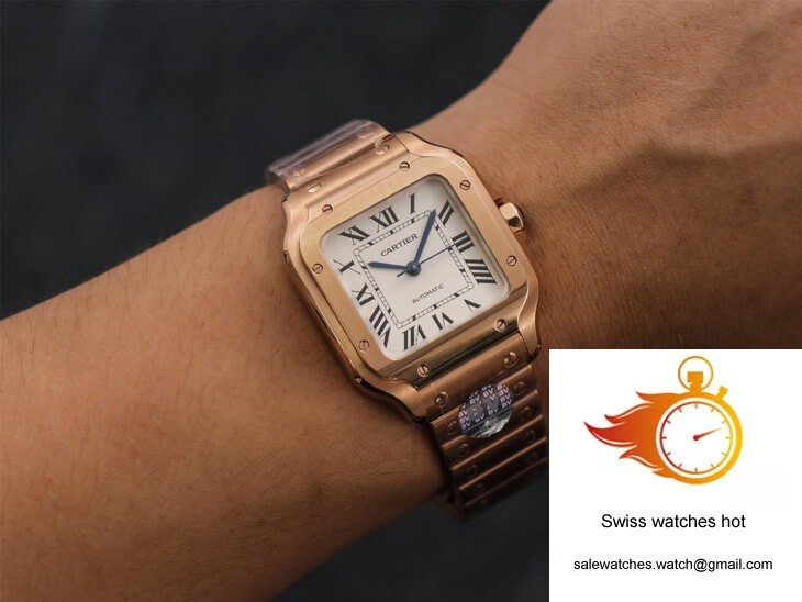 Cartier De Santos WSSA0010 BV Factory 18K Rose Gold White Dial 10 Cartier De Santos WSSA0010 BV Factory 18K Rose Gold White Dial 10