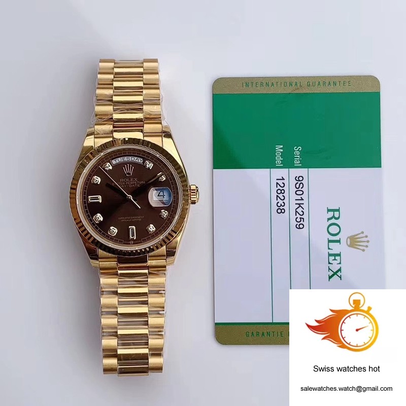 Rolex Day-Date M128238-0022 Yellow Gold EW Factory Gray Dial 10 Rolex Day-Date M128238-0022 Yellow Gold EW Factory Gray Dial 10