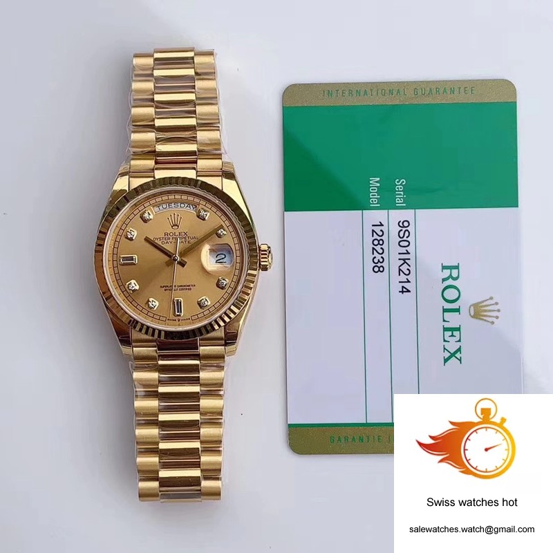 Rolex Day-Date M128238-0008 Yellow Gold EW Factory Champagne Dial 10 Rolex Day-Date M128238-0008 Yellow Gold EW Factory Champagne Dial 10