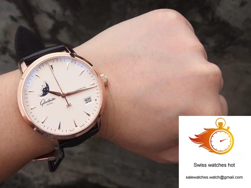 Glashutte Original Senator 1-36-04-04-02-01 Moonphase 18K Rose Gold White Dial 10 Glashutte Original Senator 1-36-04-04-02-01 Moonphase 18K Rose Gold White Dial 10