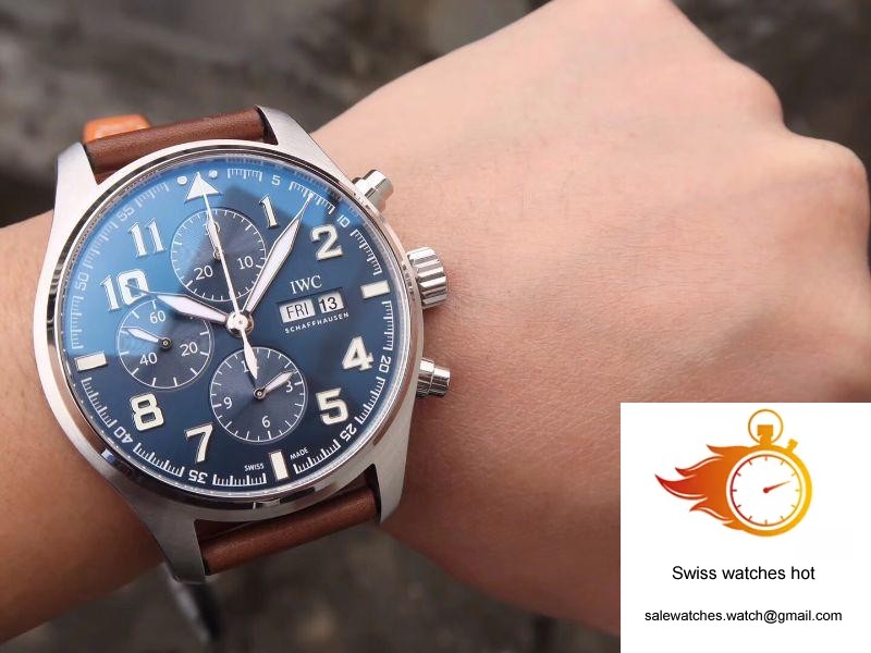 IWC Pilot Chronograph Edition Le Petit Prince IW377714 ZF Factory Blue Dial 10 IWC Pilot Chronograph Edition Le Petit Prince IW377714 ZF Factory Blue Dial 10