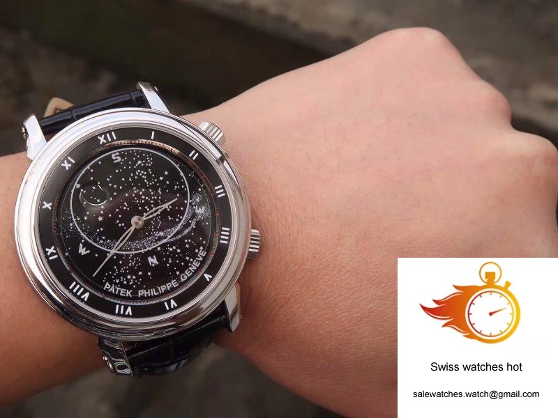 Patek Philippe Grand Complications Sky Moon Celestial 5102G Black Dial TW Factory 10 Patek Philippe Grand Complications Sky Moon Celestial 5102G Black Dial TW Factory 10