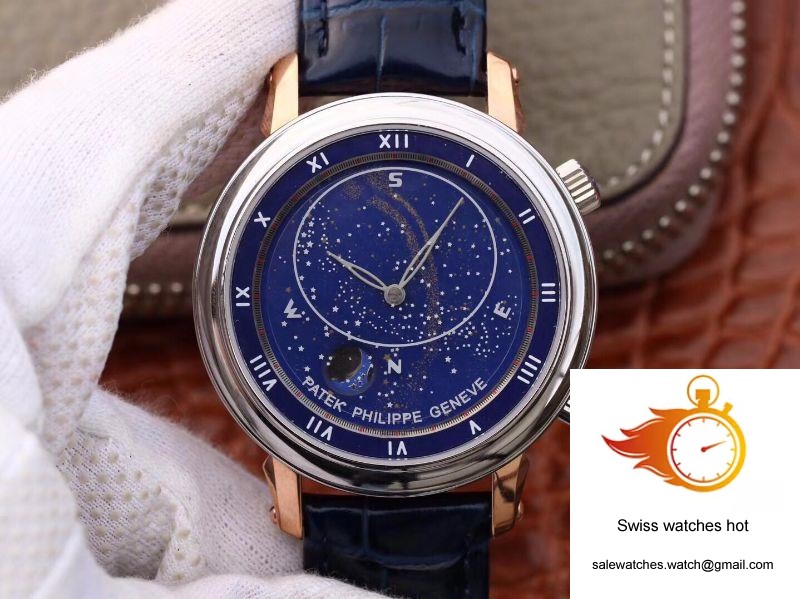 Patek Philippe Grand Complications Sky Moon Celestial Rose Gold 5102PR-001 TW Factory Blue Dial 10 Patek Philippe Grand Complications Sky Moon Celestial Rose Gold 5102PR-001 TW Factory Blue Dial 10