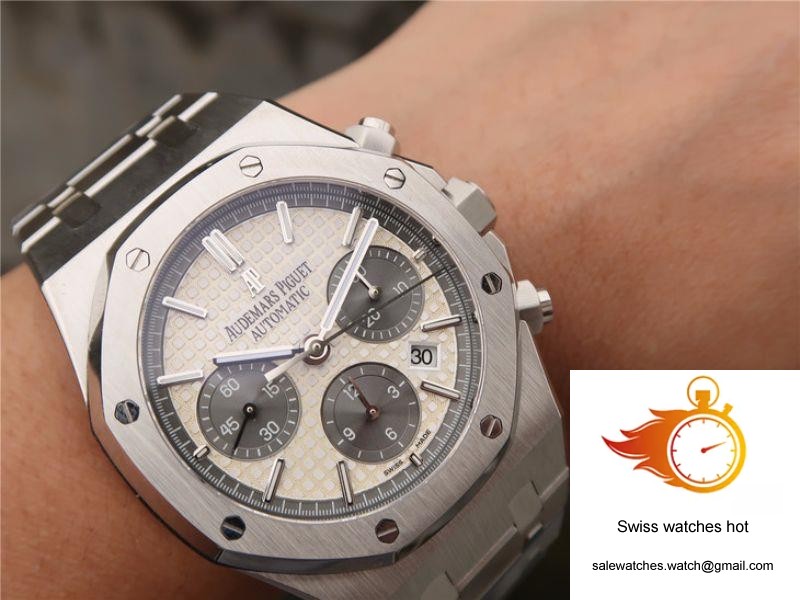 Audemars Piguet Royal Oak Chronograph 26331ST.OO.1220ST White Dial OM Factory 10 Audemars Piguet Royal Oak Chronograph 26331ST.OO.1220ST White Dial OM Factory 10