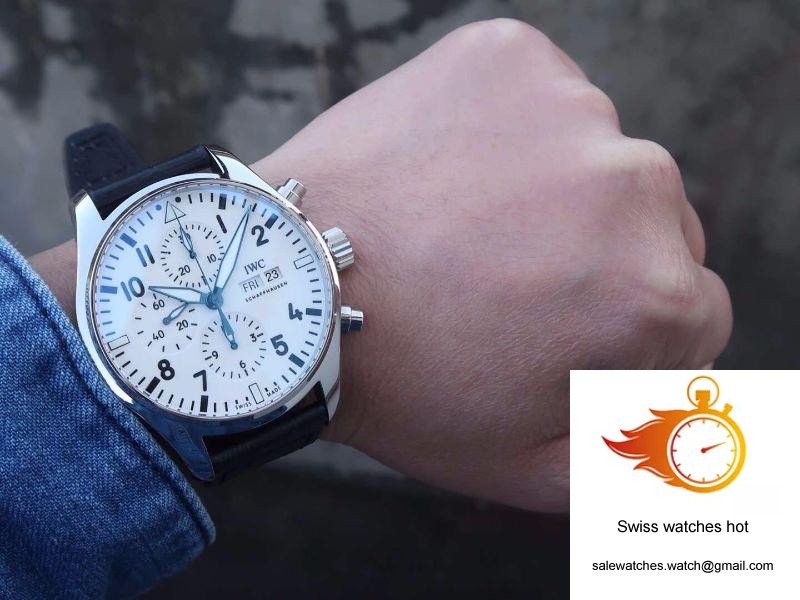 IWC Pilot Chronograph IW377725 ZF Factory White Dial 10 IWC Pilot Chronograph IW377725 ZF Factory White Dial 10