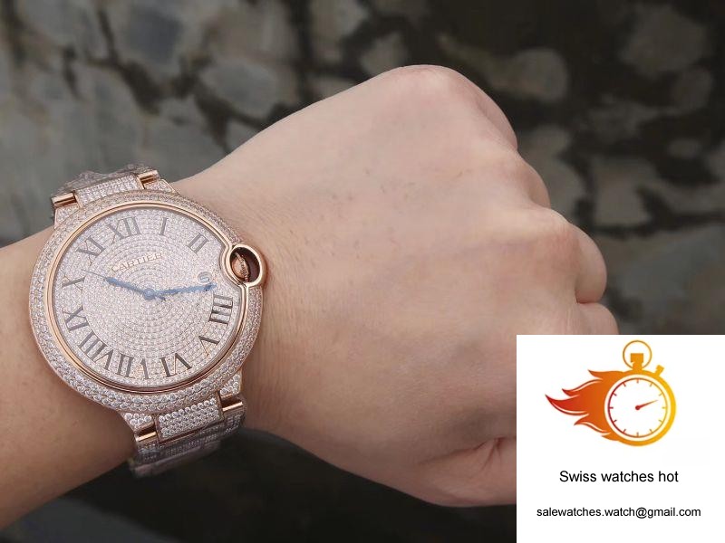Ballon Bleu De Cartier W69006Z2 42mm TW Factory Rose Gold Diamonds Dial 10 Ballon Bleu De Cartier W69006Z2 42mm TW Factory Rose Gold Diamonds Dial 10