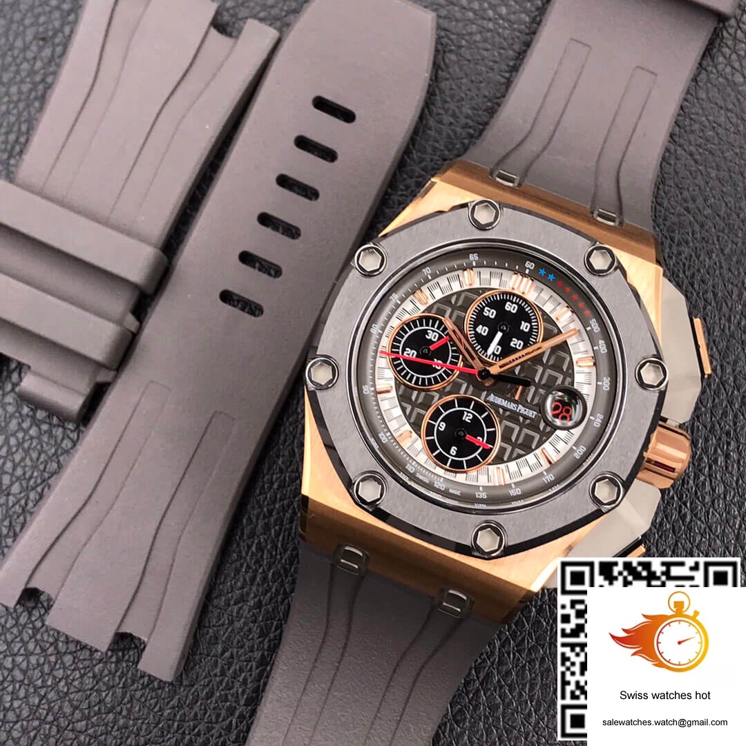 Audemars Piguet Royal Oak Offshore 26568OM.OO.A004CA.01 JF Factory Dark Grey Dial 10 Audemars Piguet Royal Oak Offshore 26568OM.OO.A004CA.01 JF Factory Dark Grey Dial 10