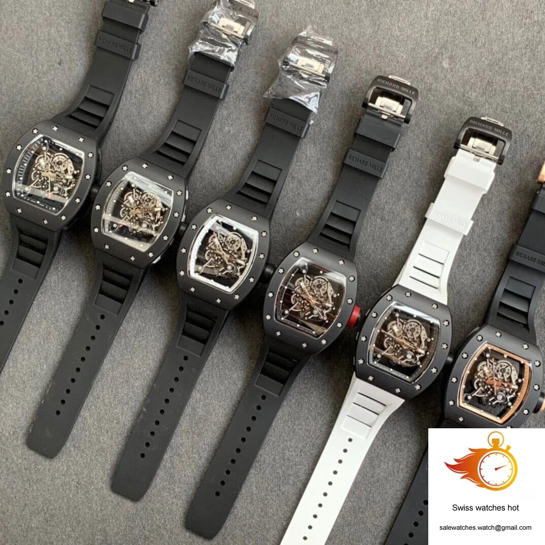 Richard Mille RM055 KV Factory V2 Ceramic Black Rubber Strap 10 Richard Mille RM055 KV Factory V2 Ceramic Black Rubber Strap 10