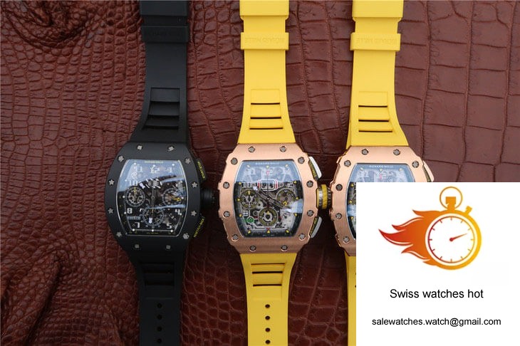 Richard Mille RM-011 KV Factory Carbon Fiber Black Strap 10 Richard Mille RM-011 KV Factory Carbon Fiber Black Strap 10
