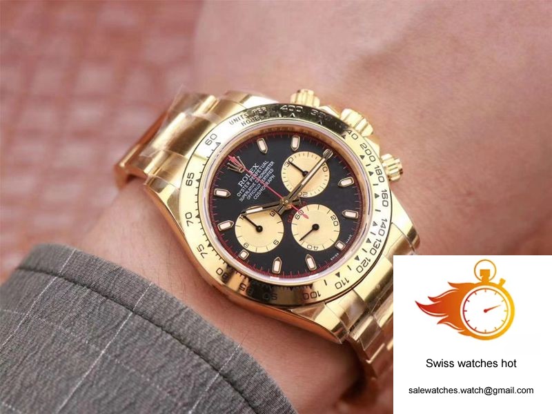 Rolex Daytona M116508-0009 Noob Factory Black Dial 4130 Movement 10 Rolex Daytona M116508-0009 Noob Factory Black Dial 4130 Movement 10