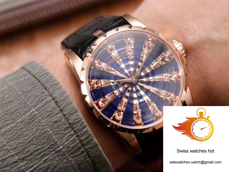 Roger Dubuis Excalibur RDDBEX0684 ZZ Factory Rose Gold Blue Dial 10 Roger Dubuis Excalibur RDDBEX0684 ZZ Factory Rose Gold Blue Dial 10