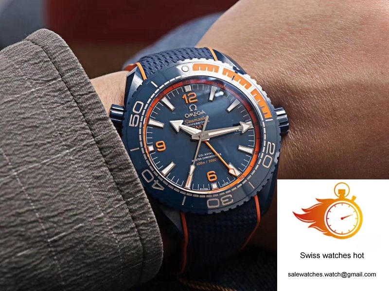 Omega Seamaster 215.92.46.22.03.001 GMT VS Factory Blue Ceramic 10 Omega Seamaster 215.92.46.22.03.001 GMT VS Factory Blue Ceramic 10