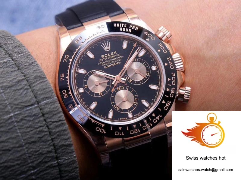 Rolex Daytona M116515LN-0017 Noob Factory Black Dial 4130 Movement 10 Rolex Daytona M116515LN-0017 Noob Factory Black Dial 4130 Movement 10