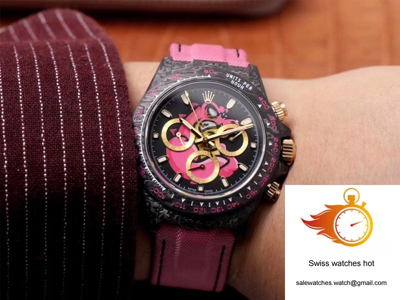 Rolex Daytona Cosmos Chronograph Carbon Fiber Edition Pink Exploded Dragon Dial 10 Rolex Daytona Cosmos Chronograph Carbon Fiber Edition Pink Exploded Dragon Dial 10