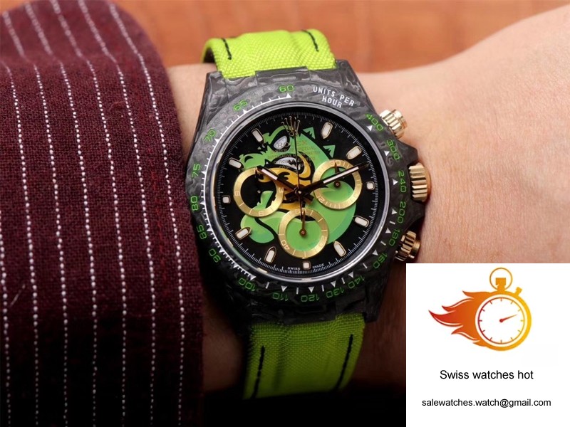 Rolex Daytona Cosmos Chronograph Carbon Fiber Edition Green Exploded Dragon Dial 10 Rolex Daytona Cosmos Chronograph Carbon Fiber Edition Green Exploded Dragon Dial 10