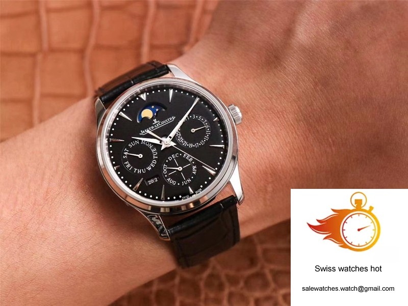 Jaeger-LeCoultre Master Ultra Thin Moon Perpetual Calendar 1308470 V9 Factory Black Dial 10 Jaeger-LeCoultre Master Ultra Thin Moon Perpetual Calendar 1308470 V9 Factory Black Dial 10