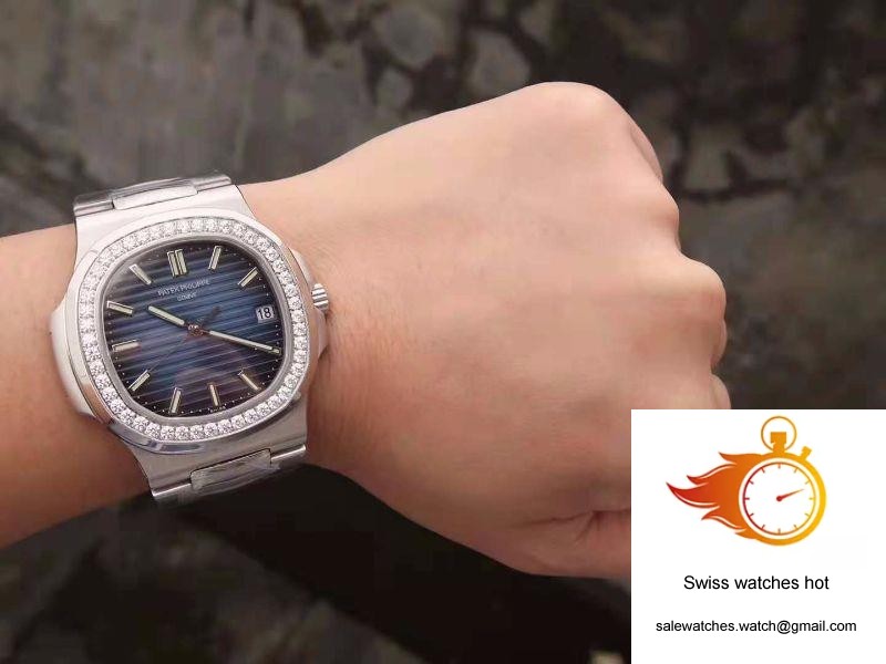 Patek Philippe Nautilus 5711 PF Factory Diamond Bezel Blue Dial 10 Patek Philippe Nautilus 5711 PF Factory Diamond Bezel Blue Dial 10