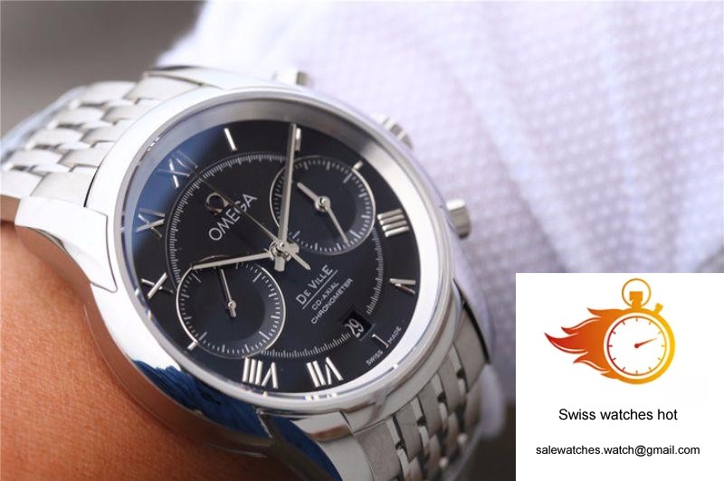 Omega De Ville Chronograph 42MM 431.10.42.51.01.001 OM Factory Black Dial 10 Omega De Ville Chronograph 42MM 431.10.42.51.01.001 OM Factory Black Dial 10