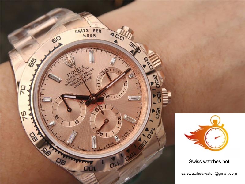 Rolex Daytona Cosmograph 116508 JH Factory Rose Gold Dial 10 Rolex Daytona Cosmograph 116508 JH Factory Rose Gold Dial 10