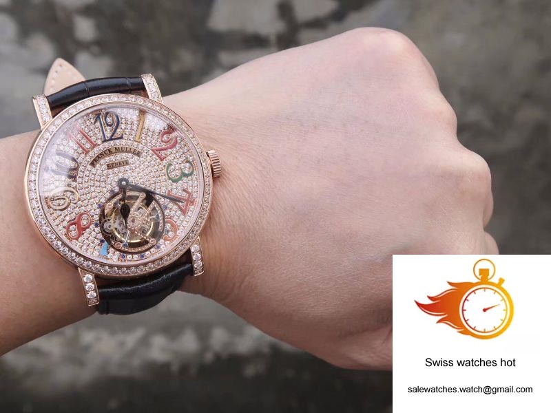 Franck Muller Round Color Dreams Tourbillon 18K Rose Gold Diamond Dial 10 Franck Muller Round Color Dreams Tourbillon 18K Rose Gold Diamond Dial 10
