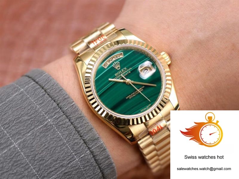 Rolex Day Date President 18238 Malachite Green Dial 10 Rolex Day Date President 18238 Malachite Green Dial 10