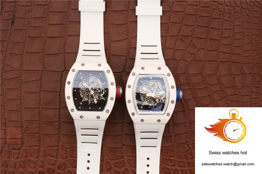 Richard Mille RM055 KV Factory White Ceramic Case 10 Richard Mille RM055 KV Factory White Ceramic Case 10