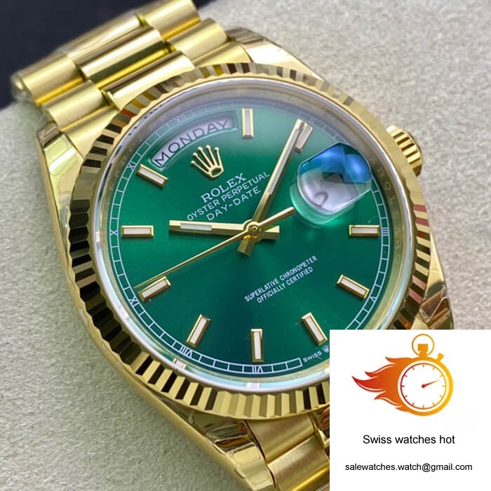 Rolex Day Date 118238 EW Factory Green Dial 2 Rolex Day Date 118238 EW Factory Green Dial 2