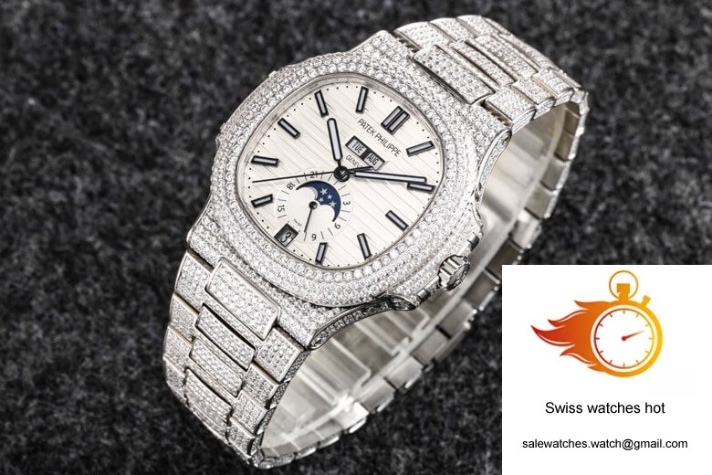 Patek Philippe Nautilus 5726 R8 Factory Gypsophila Diamond White Dial 2 Patek Philippe Nautilus 5726 R8 Factory Gypsophila Diamond White Dial 2