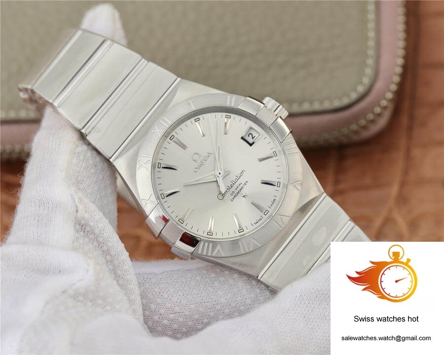 Omega Constellation 123.10.38.21.02.001 VS Factory Silvery White Dial 2 Omega Constellation 123.10.38.21.02.001 VS Factory Silvery White Dial 2