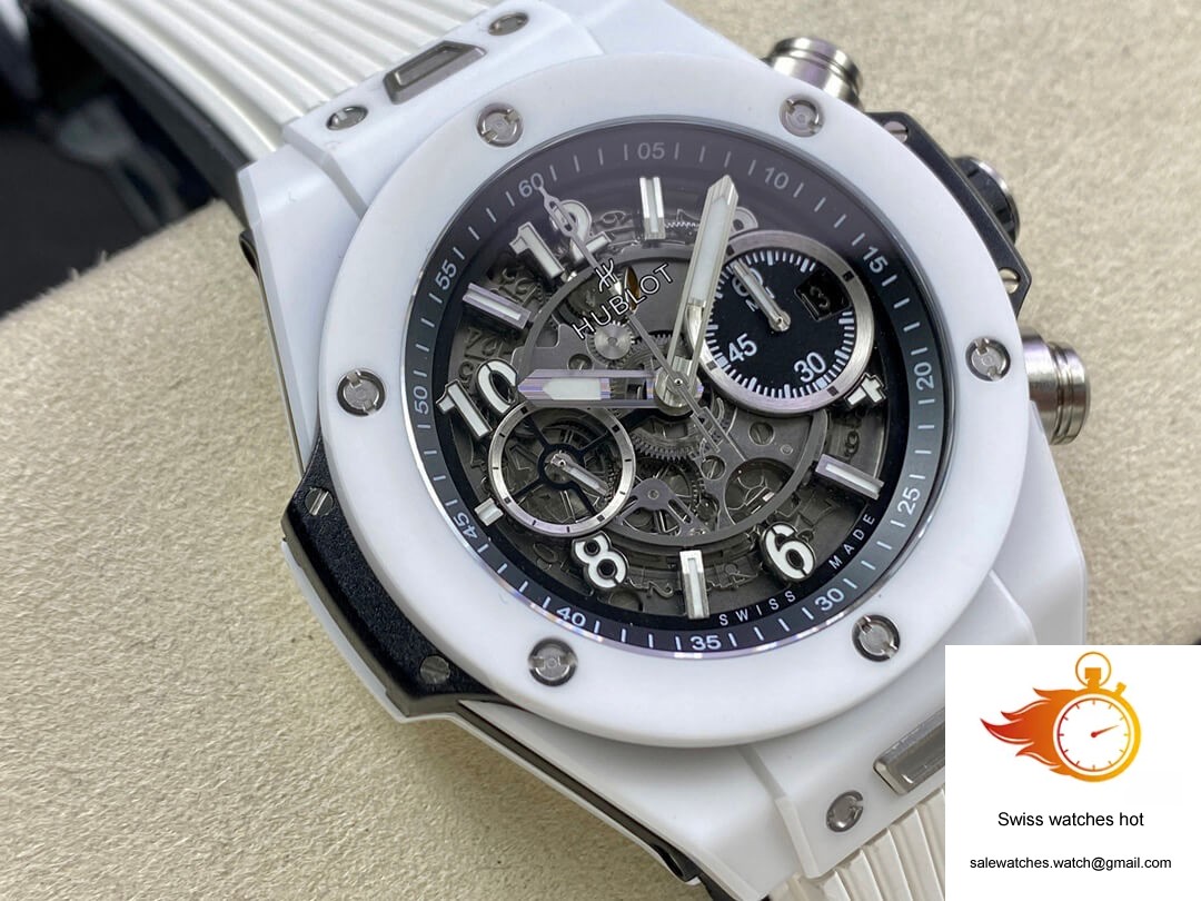 Hublot BIG BANG Unico 421.HX.1170.RX ZF Factory White Ceramic Case 2 Hublot BIG BANG Unico 421.HX.1170.RX ZF Factory White Ceramic Case 2