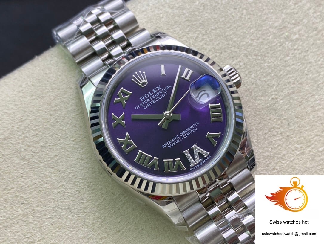 Rolex Datejust M178274-0088 31MM EW Factory Purple Dial 2 Rolex Datejust M178274-0088 31MM EW Factory Purple Dial 2