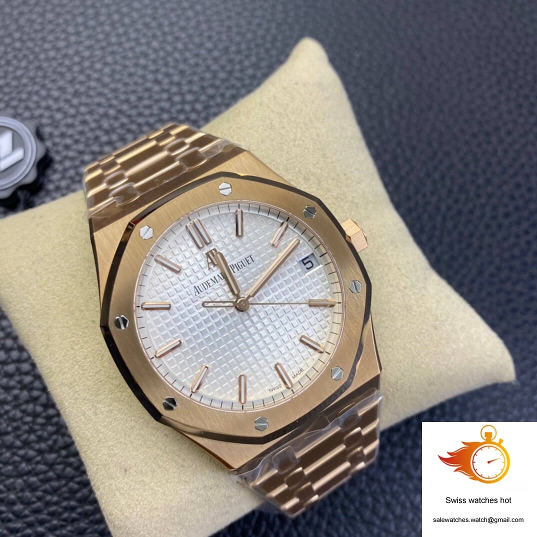 Audemars Piguet Royal Oak 15500 ZF Factory Rose Gold Version White Dial 2 Audemars Piguet Royal Oak 15500 ZF Factory Rose Gold Version White Dial 2