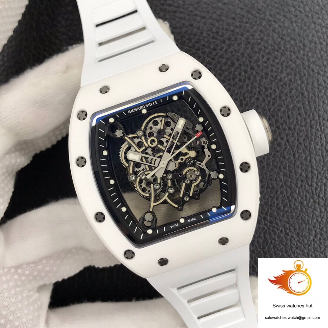Richard Mille RM055 ZF Factory White Ceramic 2 Richard Mille RM055 ZF Factory White Ceramic 2