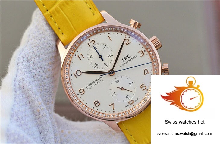 IWC Portuguese ZF Factory Yellow Cowhide Strap 2 IWC Portuguese ZF Factory Yellow Cowhide Strap 2