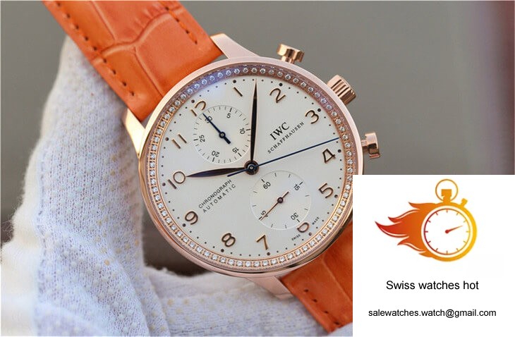 IWC Portuguese ZF Factory Orange Cowhide Strap 2 IWC Portuguese ZF Factory Orange Cowhide Strap 2