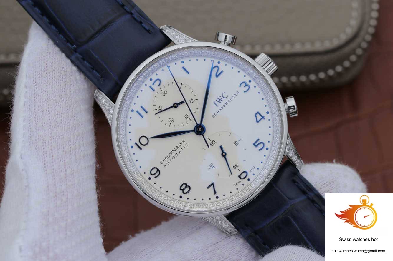 IWC Portugieser IW371440 ZF Factory V2 Diamond White Dial 2 IWC Portugieser IW371440 ZF Factory V2 Diamond White Dial 2