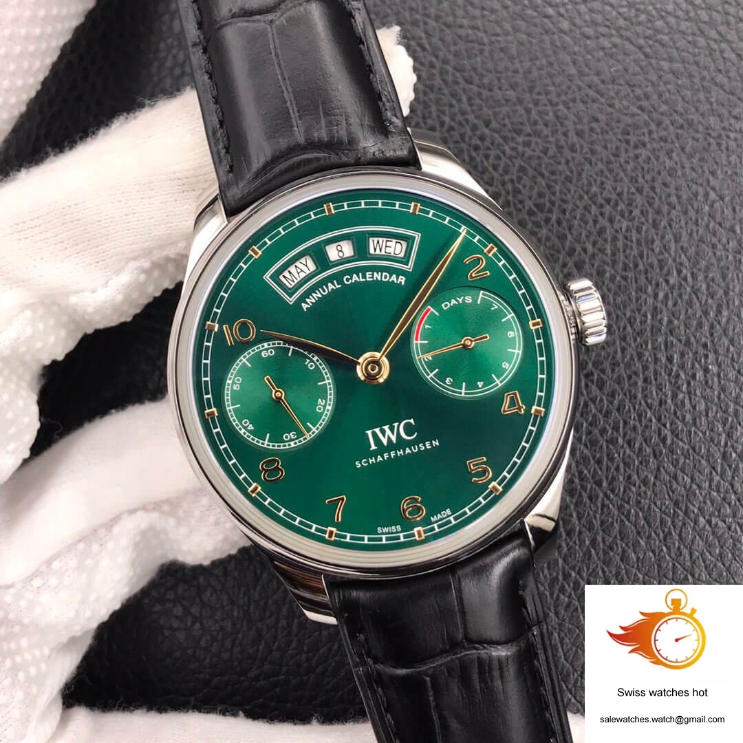 IWC Portugieser IW503510 ZF Factory Green Dial 2 IWC Portugieser IW503510 ZF Factory Green Dial 2