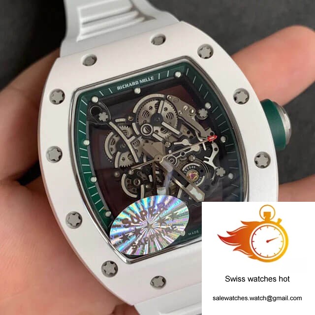 Richard Mille RM055 KV Factory White Ceramic Skeleton Dial 2 Richard Mille RM055 KV Factory White Ceramic Skeleton Dial 2
